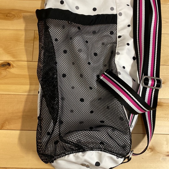 Lululemon Bag Yoga Mat Bag Namaste Tote White with Polka Dots - Picture 4 of 13